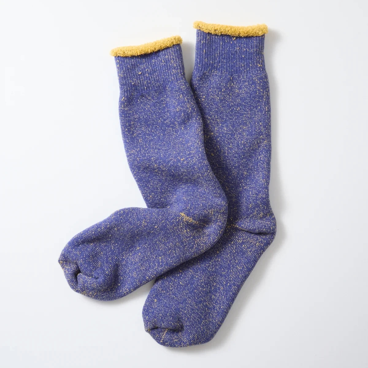 Reversible Pile Socks - Blue/L.Yellow