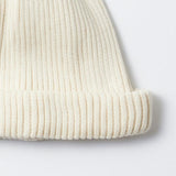 Cotton Roll Up Beanie - Ivory