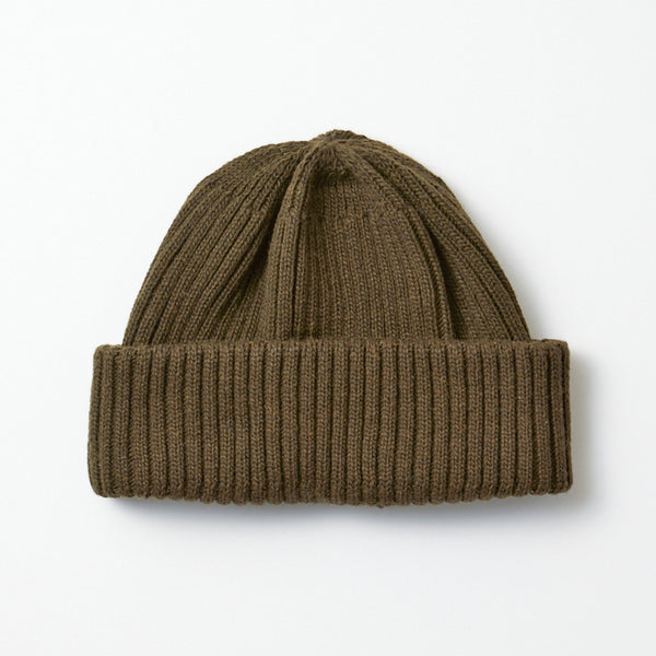 Recycle W/Pl 2×2 Beanie - D.Olive