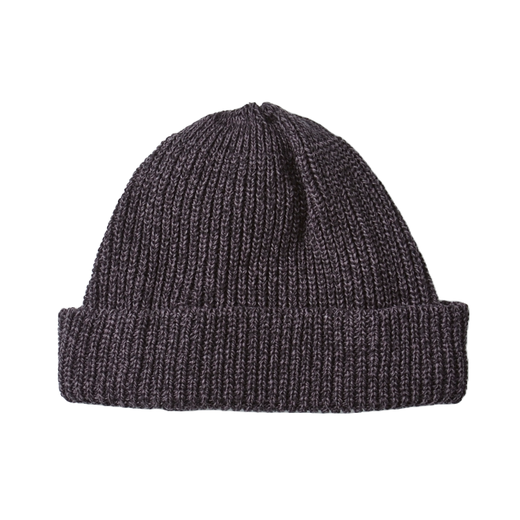 Recycled Cotton Marl Beanie - Charcoal