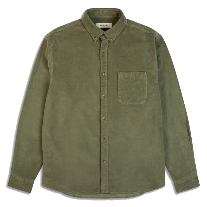 Raeburn Button Down Shirt - Light Military Cotton Moleskin