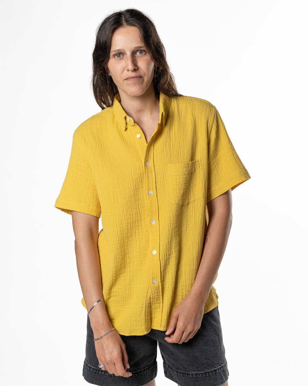 Ribeiro Chest Pocket Shirt - Yellow