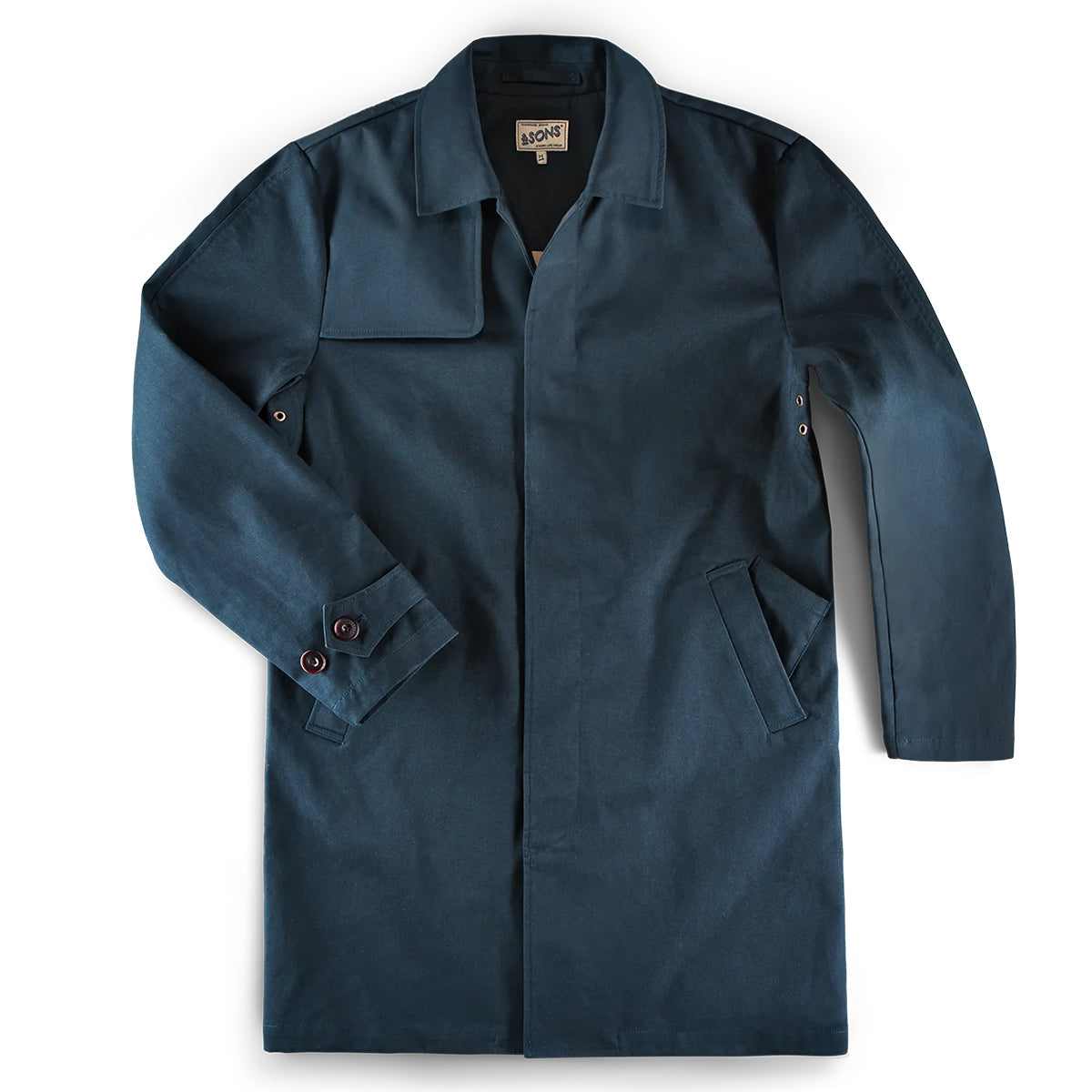 &Sons Woodward Raincoat - Navy