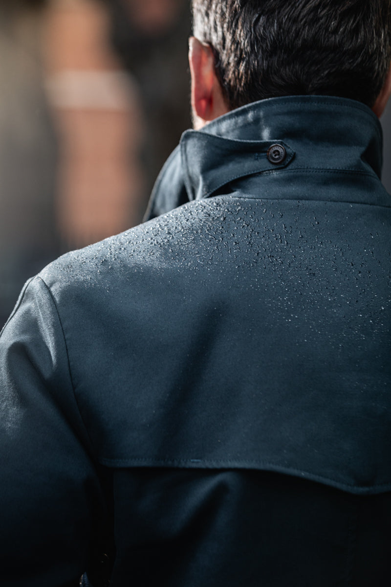&Sons Woodward Raincoat - Navy