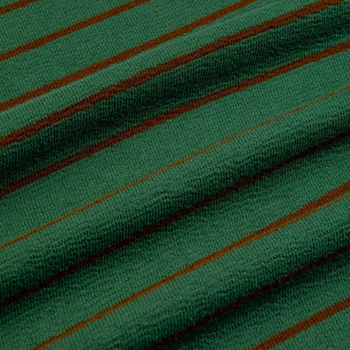 Fly Tee - Fern/Tangerine Stripe