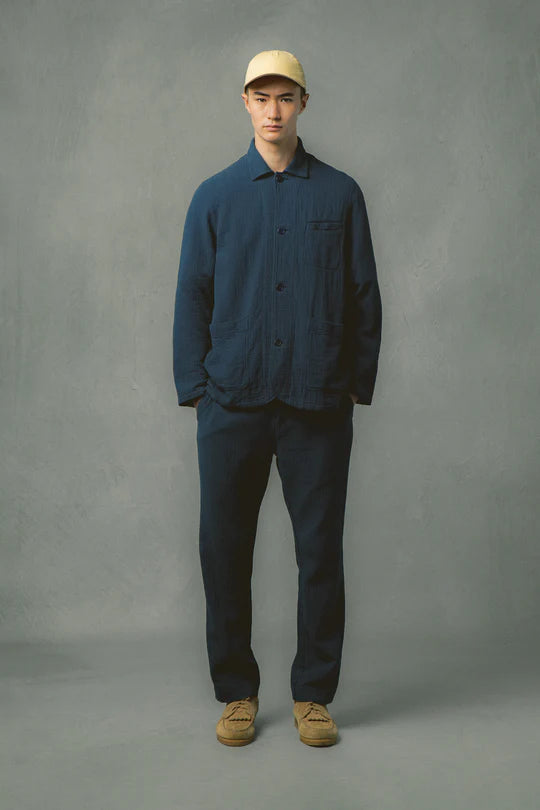 Huntly Jacket - Washed Navy Matchstick