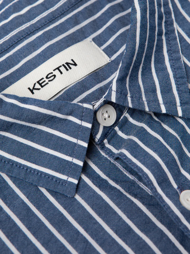 Dirleton Shirt - Blue/White Stripe