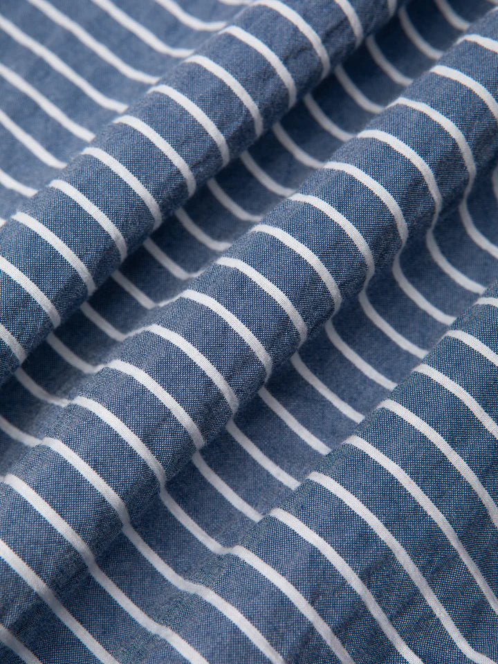 Dirleton Shirt - Blue/White Stripe