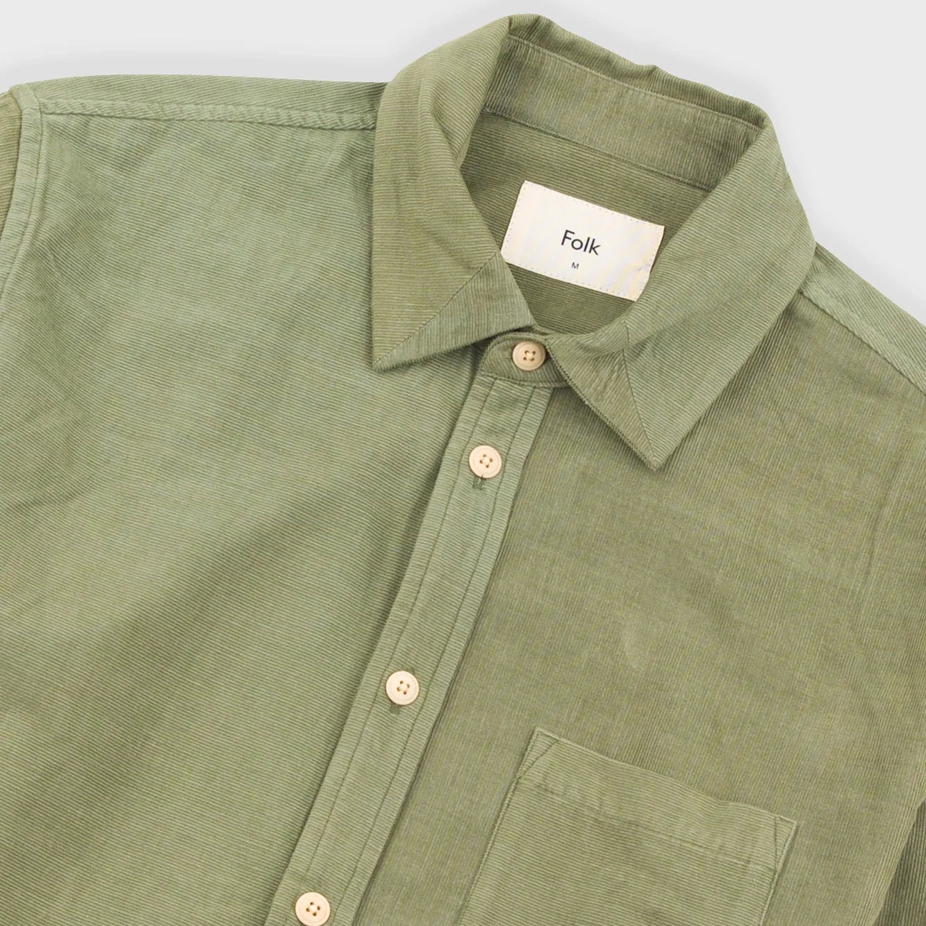 Direction Babycord Shirt - Olive