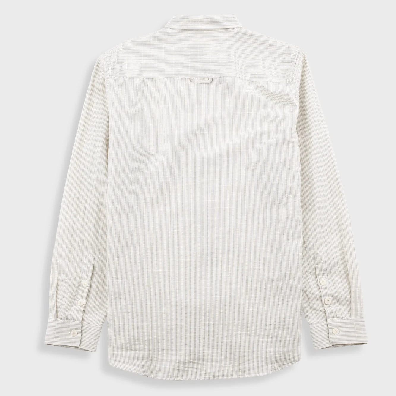 Relaxed Fit Shirt - Sage Microstripe Slub