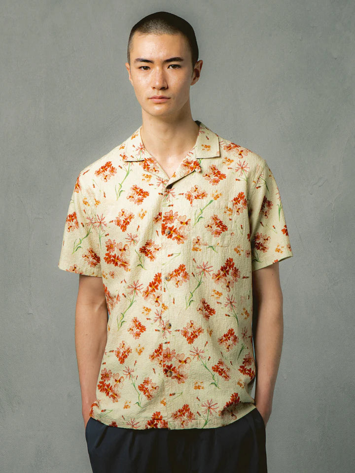 Crammond Shirt - Ecru Floral Print