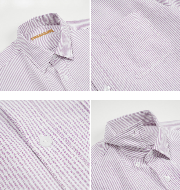 OG Stripe Oversized Shirt - Purple