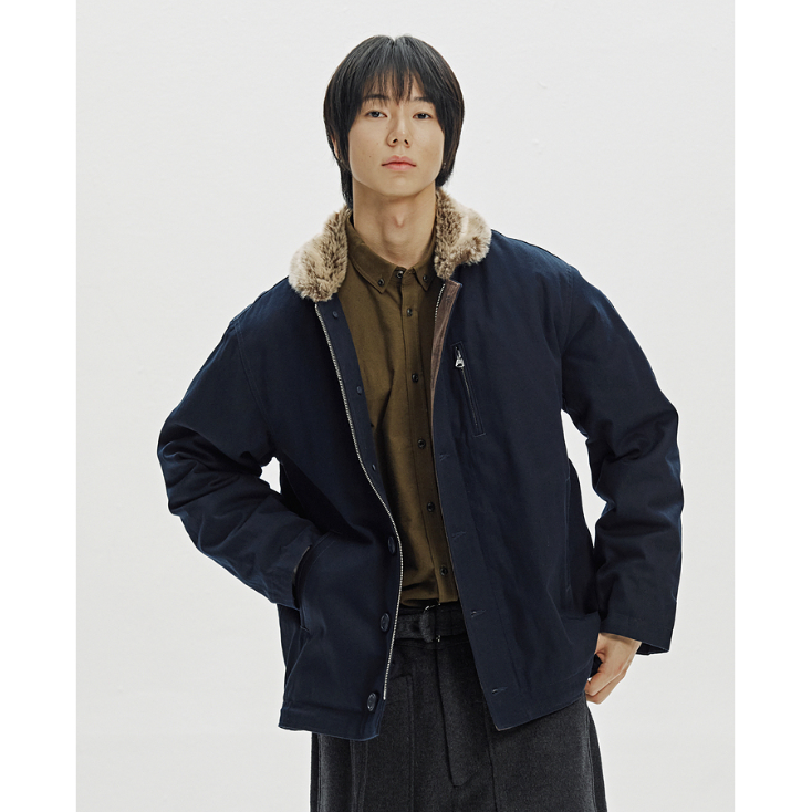 Edgar N1 Deck Jacket - Navy