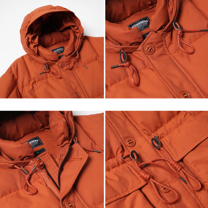 Karakoram Down Parka Jacket - Orange