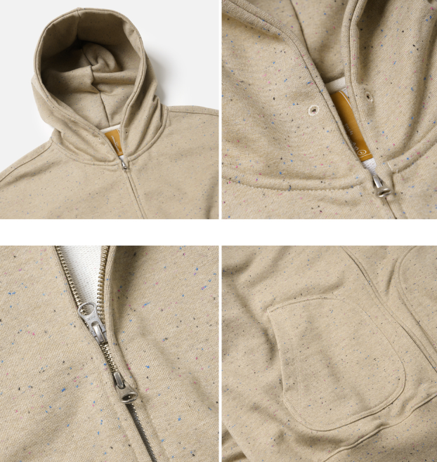 OG Bocaci Heavyweight Zipup Hoodie - Beige