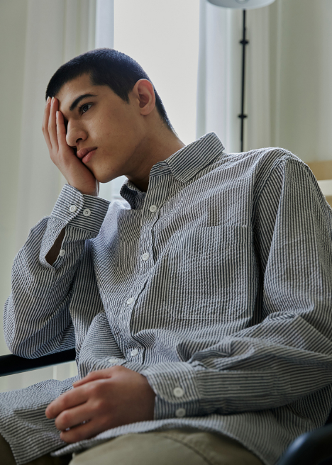 OG Stripe Seersucker Shirt Black - Black