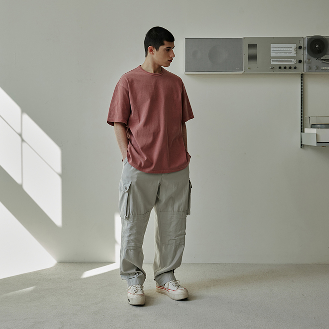 OG Pigment-Dyed Half Tee - Pink