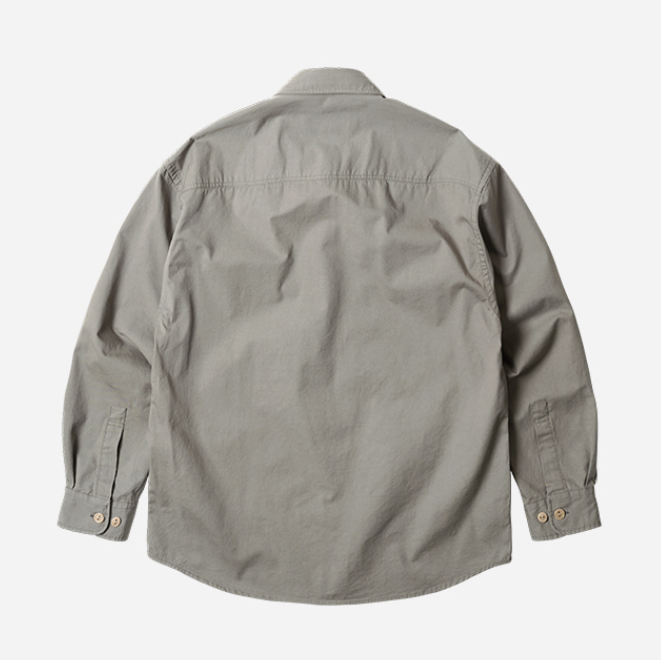 Cotton Pocket Loop Shirt - Grey