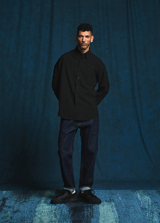 OG Dobby Weave Seersucker Shirt - Black