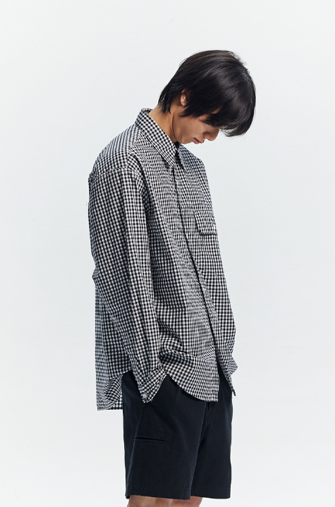 Washed Officer Chino Shorts - Black