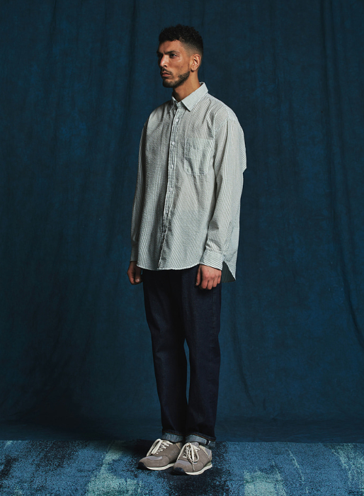 OG Stripe Seersucker Shirt - Green