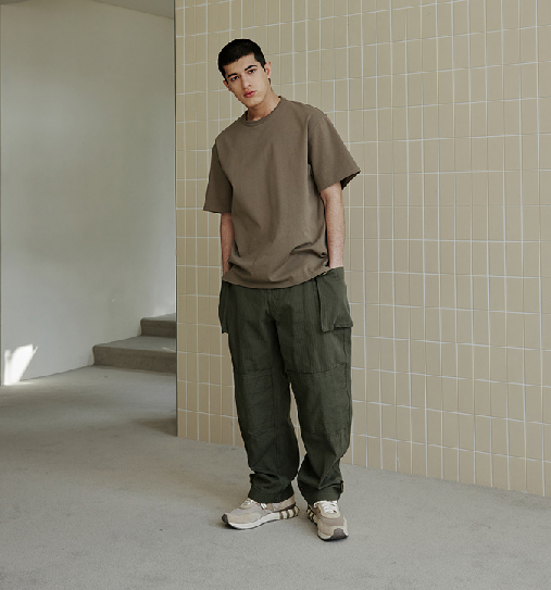 OG Double-Rib Oversized T-Shirt - Mud