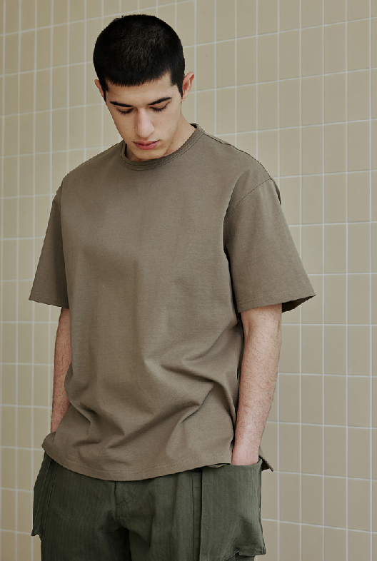 OG Double-Rib Oversized T-Shirt - Mud