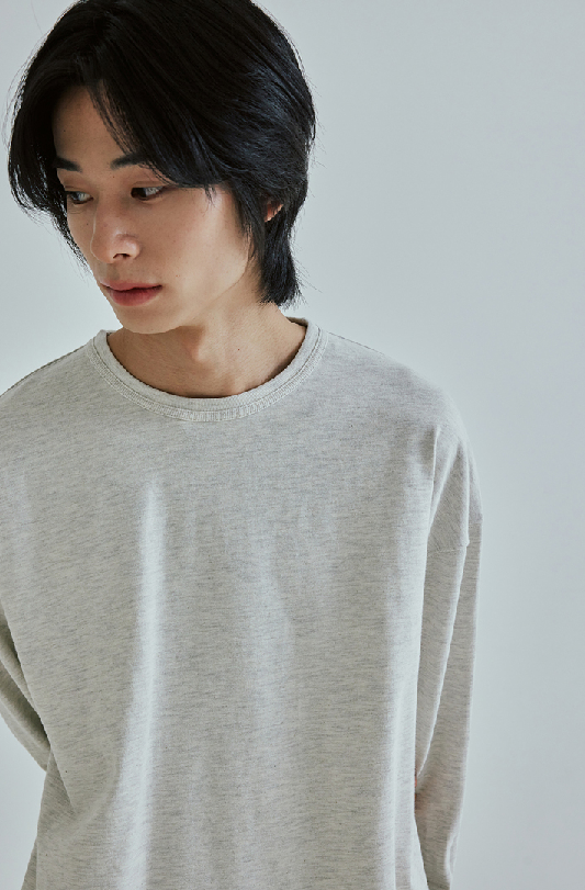 OG Double Rib L/S T-Shirt - Oatmeal