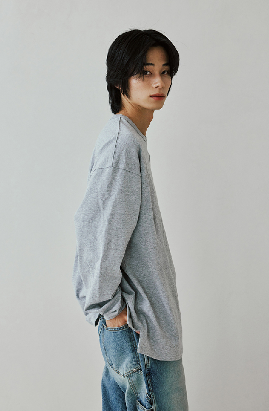 OG Double Rib L/S T-Shirt - Grey