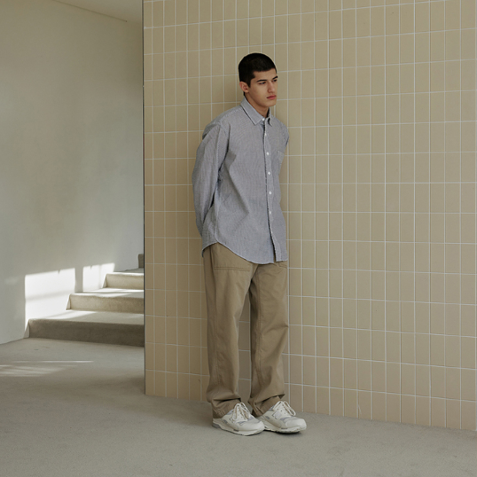 OG Stripe Seersucker Shirt - Black