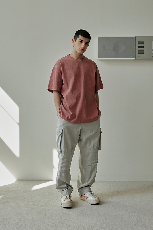 OG Pigment-Dyed Half Tee - Pink