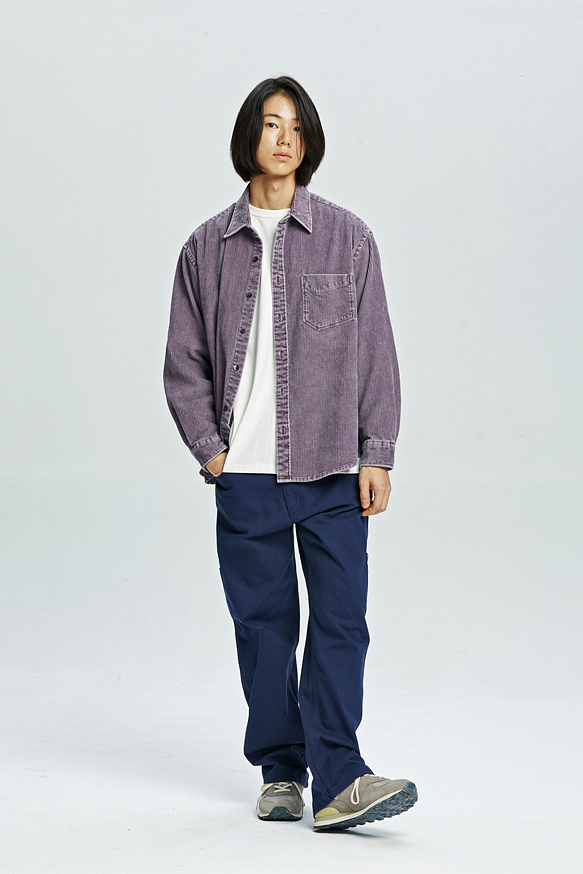 Pigment 8W Corduroy Shirt 002 - Purple