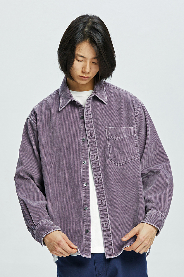 Pigment 8W Corduroy Shirt 002 - Purple