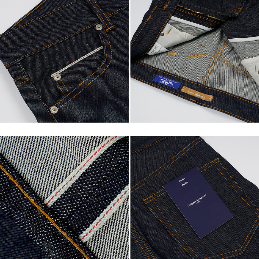 OG Selvedge Regular Denim Jeans - Rigid Indigo