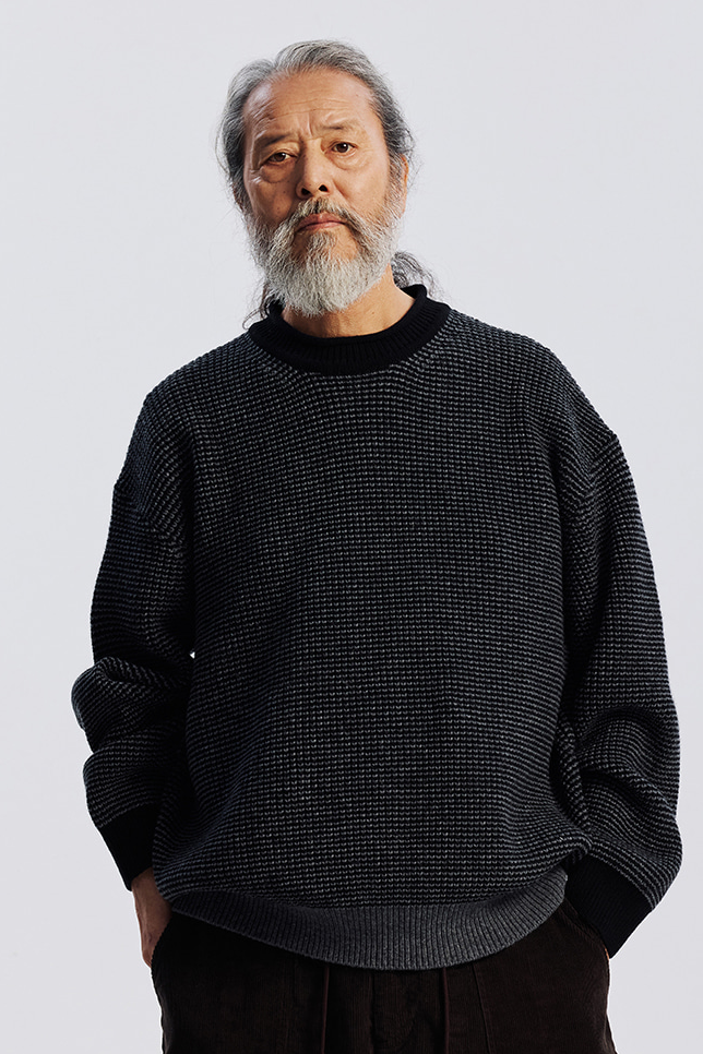 Rollneck Ringer Knit - Black