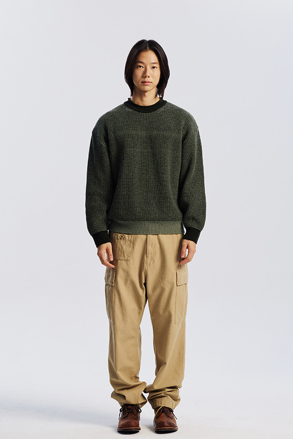 Rollneck Ringer Knit - Olive
