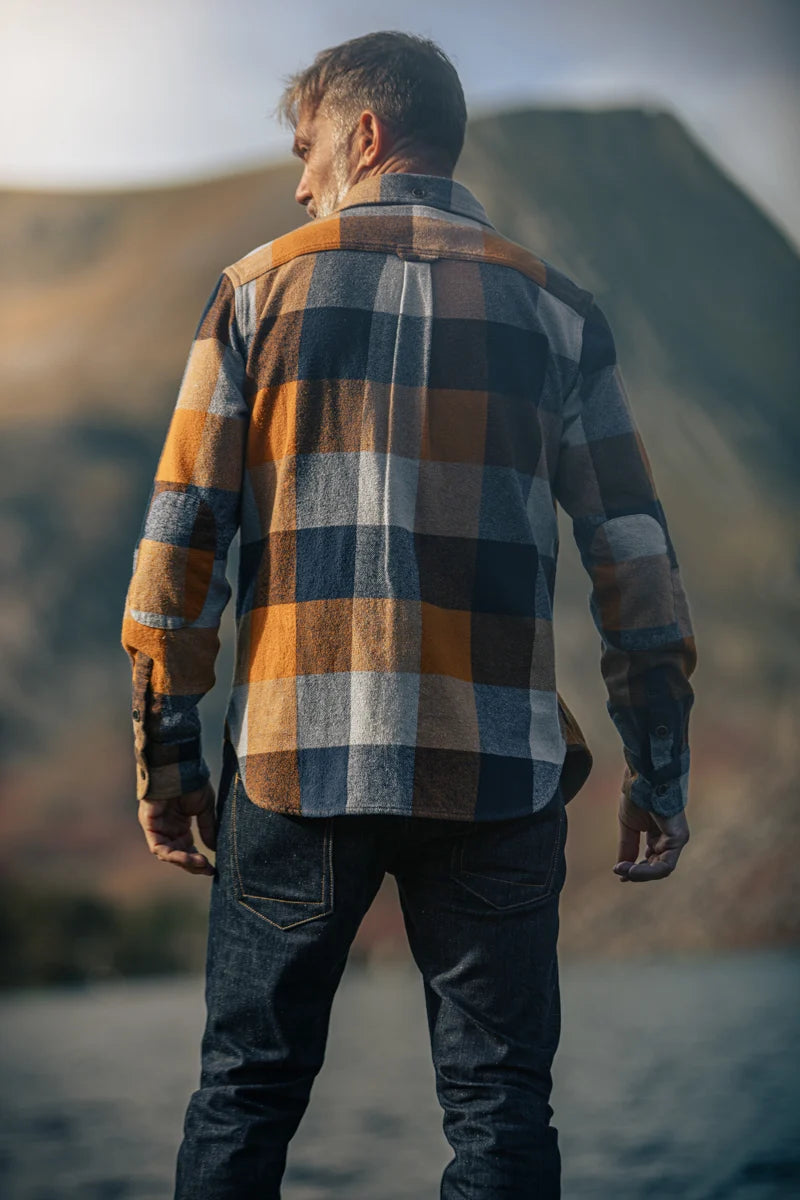 Big Yukon Flannel Check Shirt - Tan