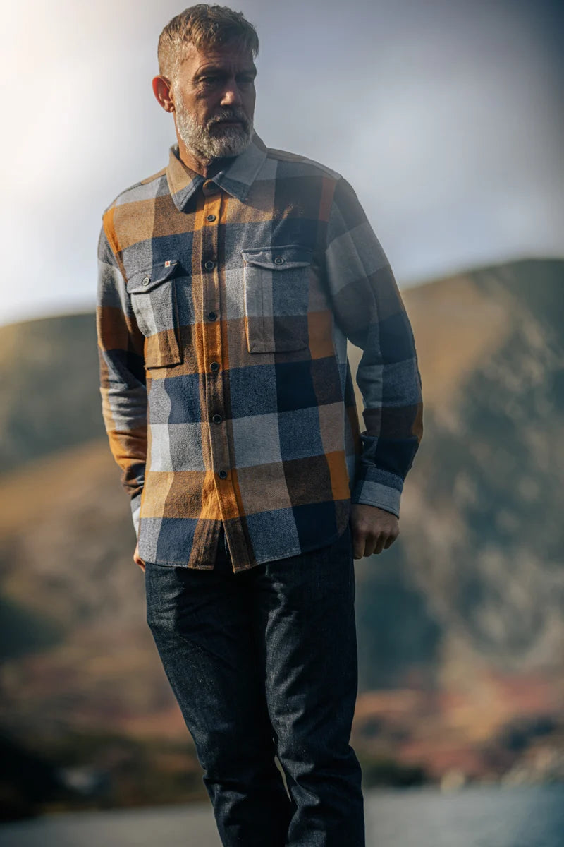 Big Yukon Flannel Check Shirt - Tan