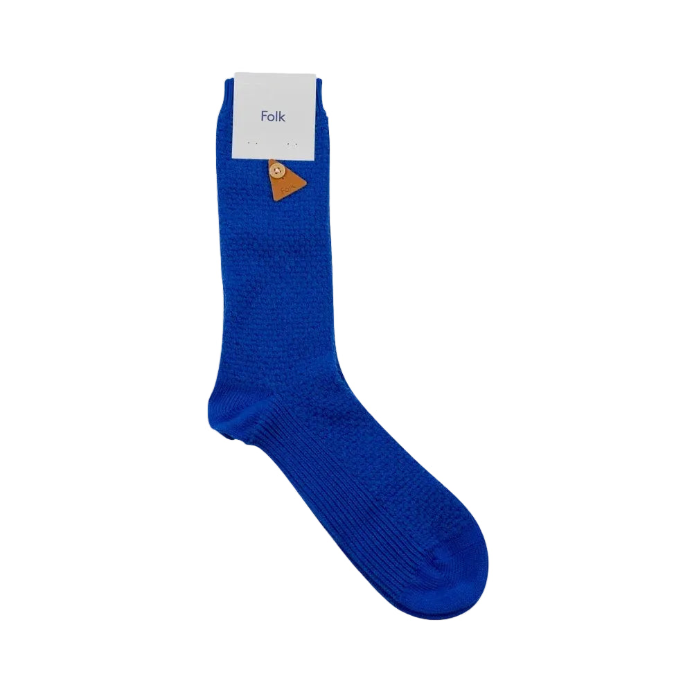 Waffle Sock - Bright Blue