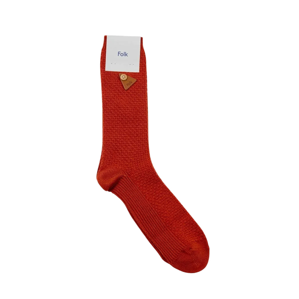 Waffle Sock - Red Oxide