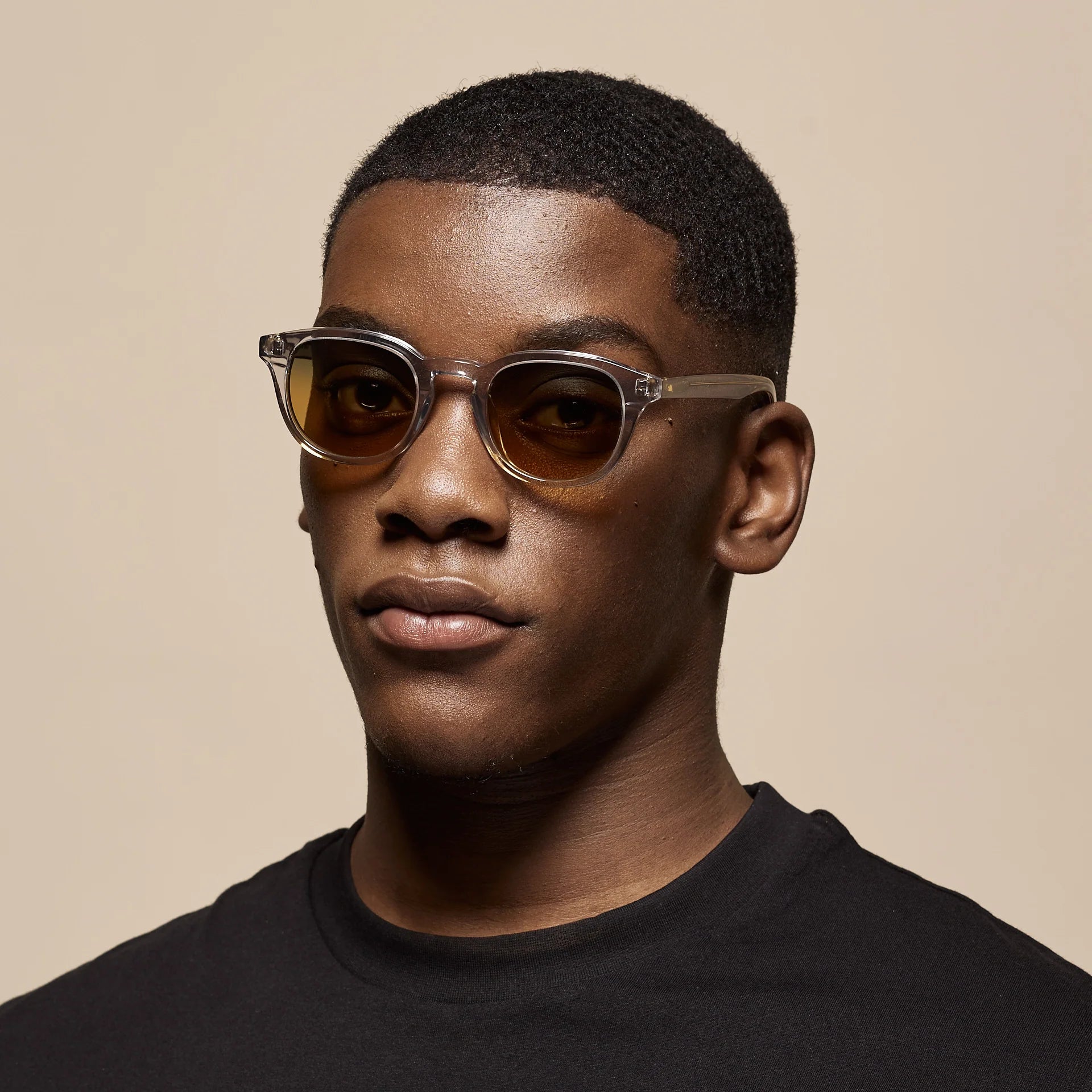 Dustin Grey Crystal Sunglasses & Tropic High Lens