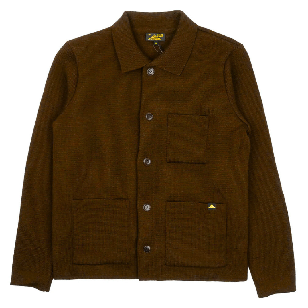 Guino Heavyweight Work Cardigan - Mocha