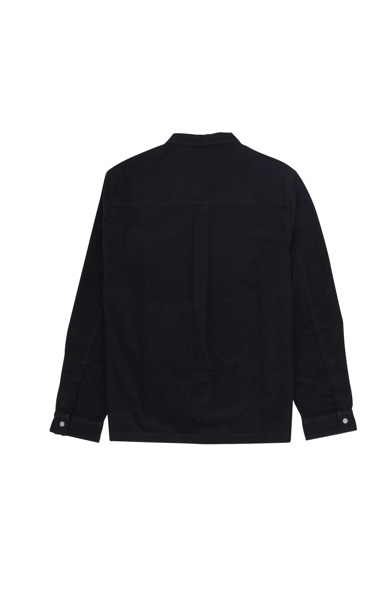 Patch Overshirt - Black Moleskin