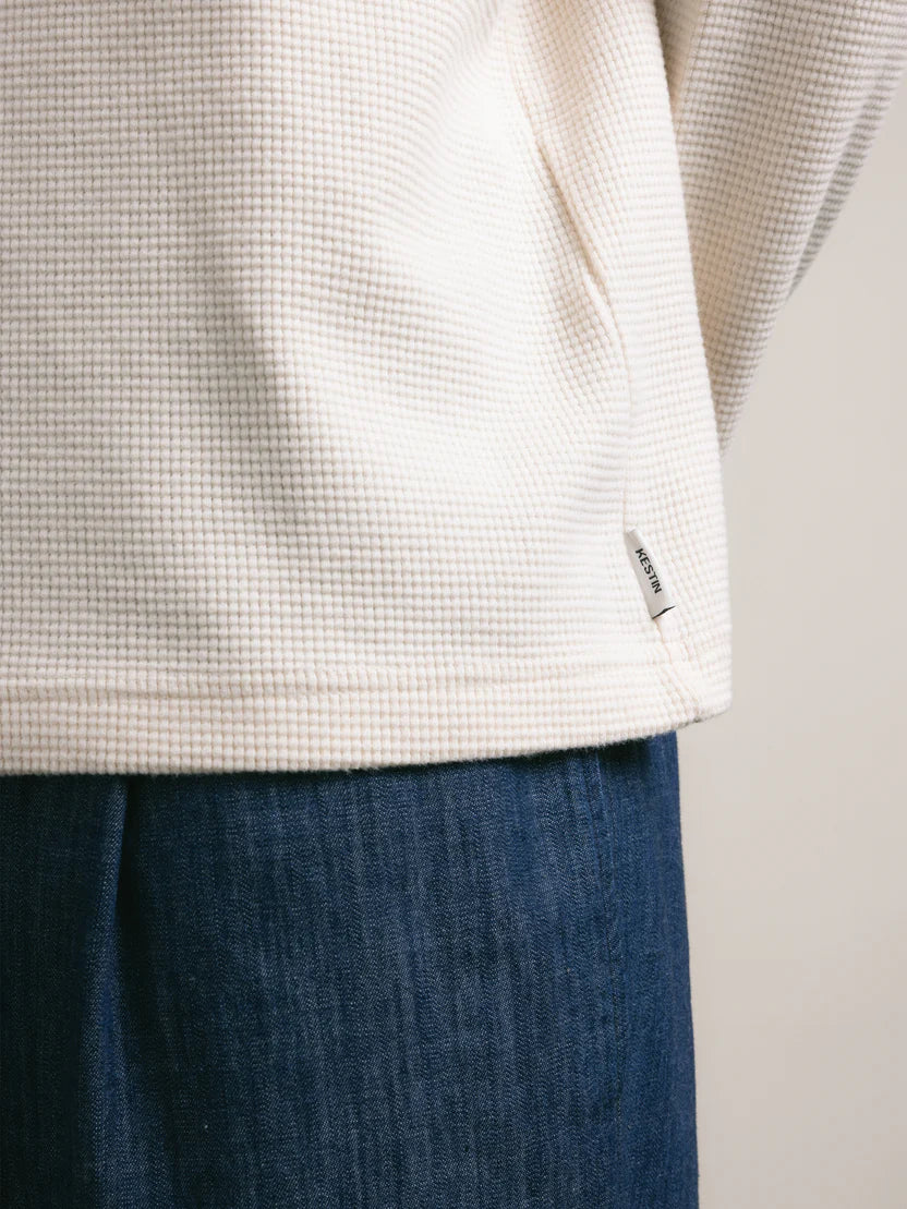 Waternish LS T-Shirt - Natural Brushed Waffle