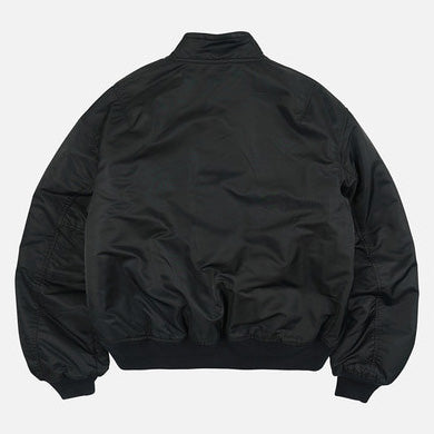 Nylon Flight Jacket - Black