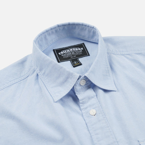 1920s Chambray Work Shirt - Blue