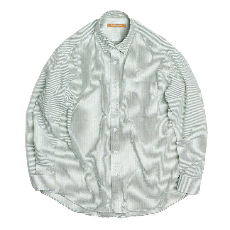 OG Stripe Seersucker Shirt - Green