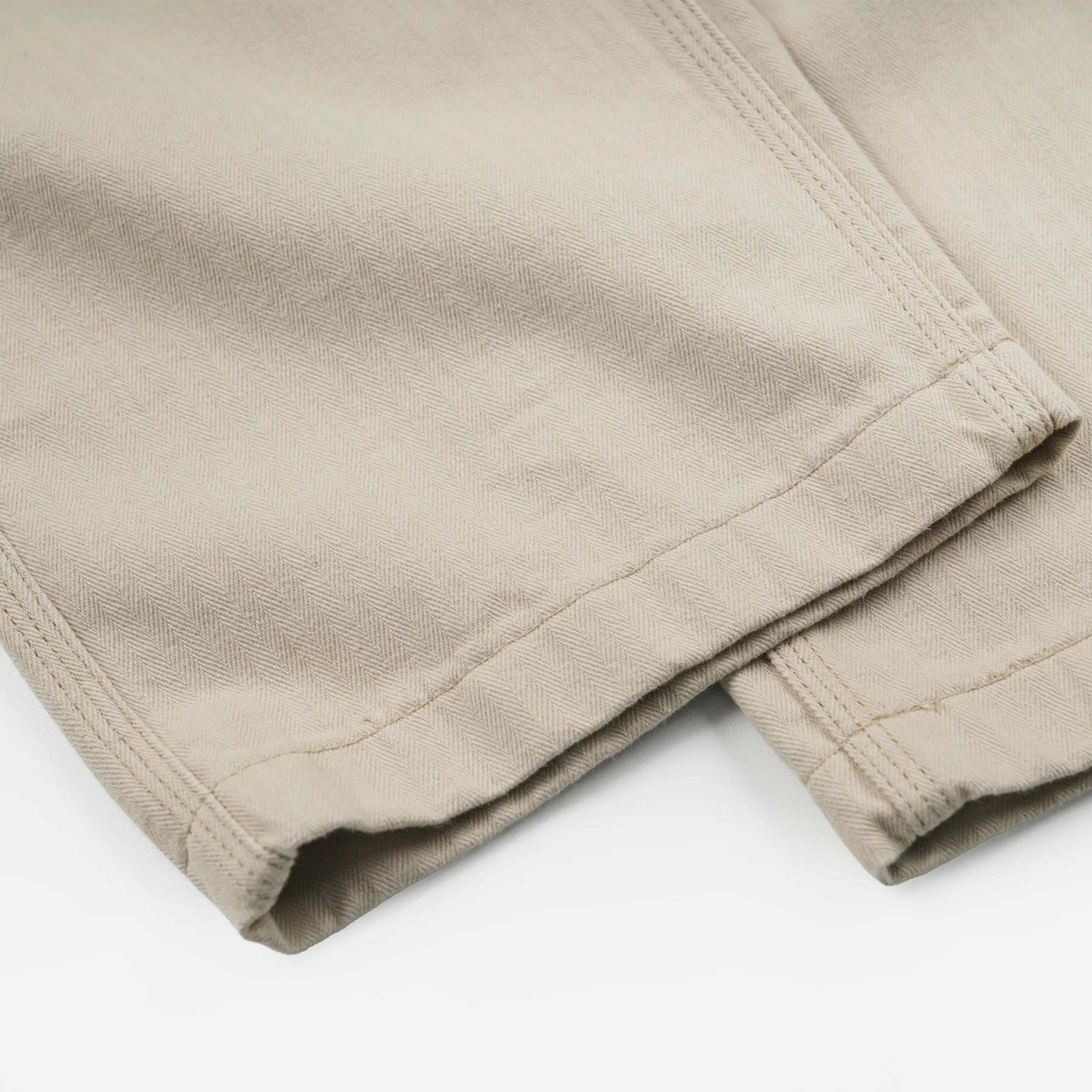 Army Denim Fatigue Pants - Beige