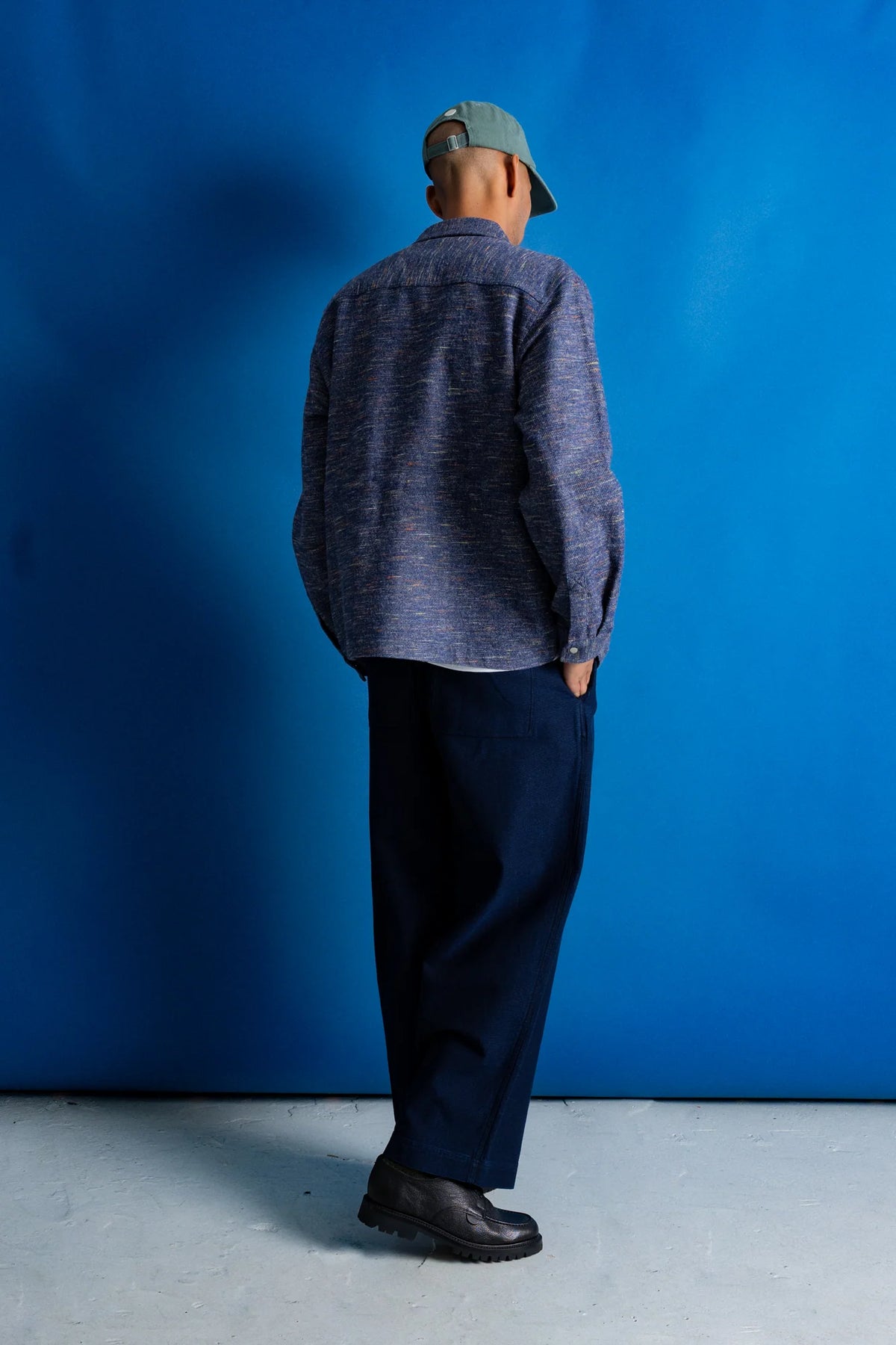 Assembly Jacket - Navy Multi Texture | Folk x Goss Brothers