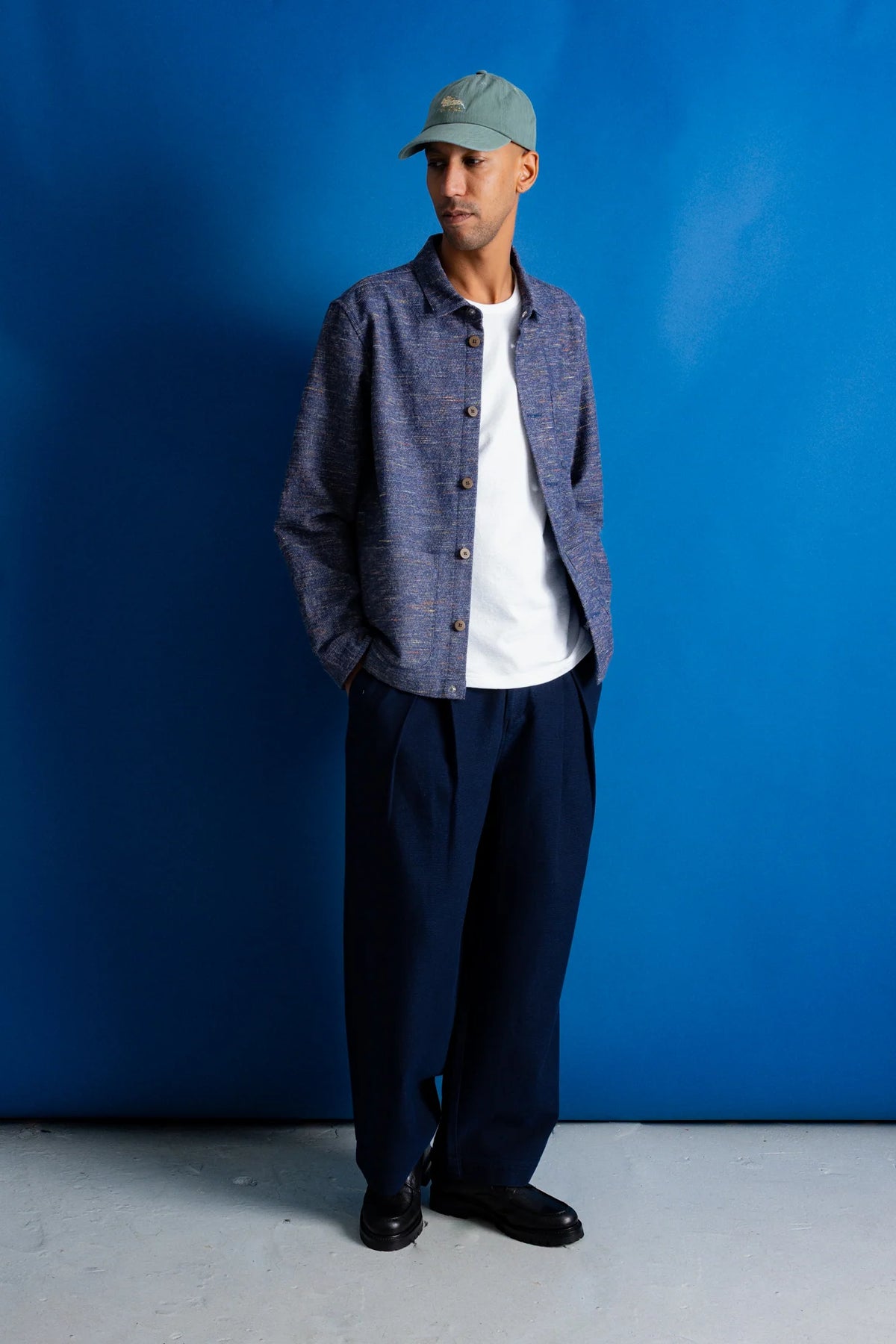 Assembly Jacket - Navy Multi Texture | Folk x Goss Brothers
